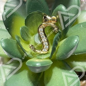 S Initial Pendant (gold plated)